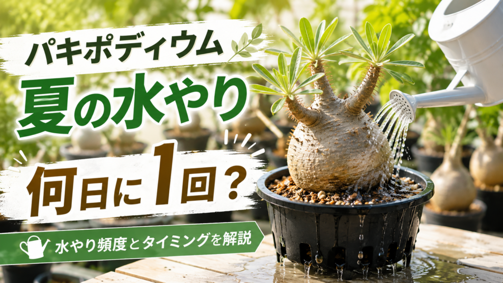 パキポディウム　水やり頻度　サムネ画像