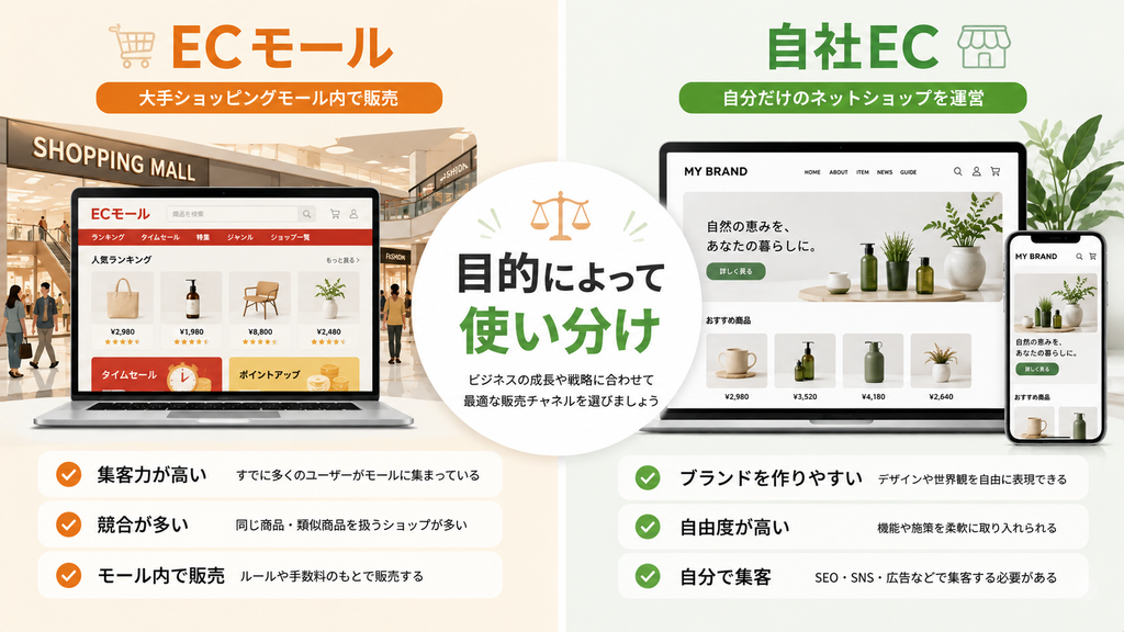 楽天市場とカラーミーショップはどちらがいい？