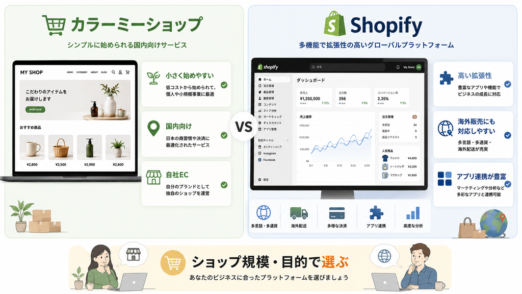 カラーミーとShopifyの比較