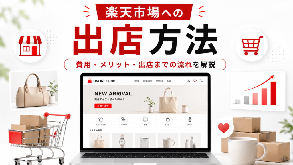 楽天市場への出店方法サムネ画像