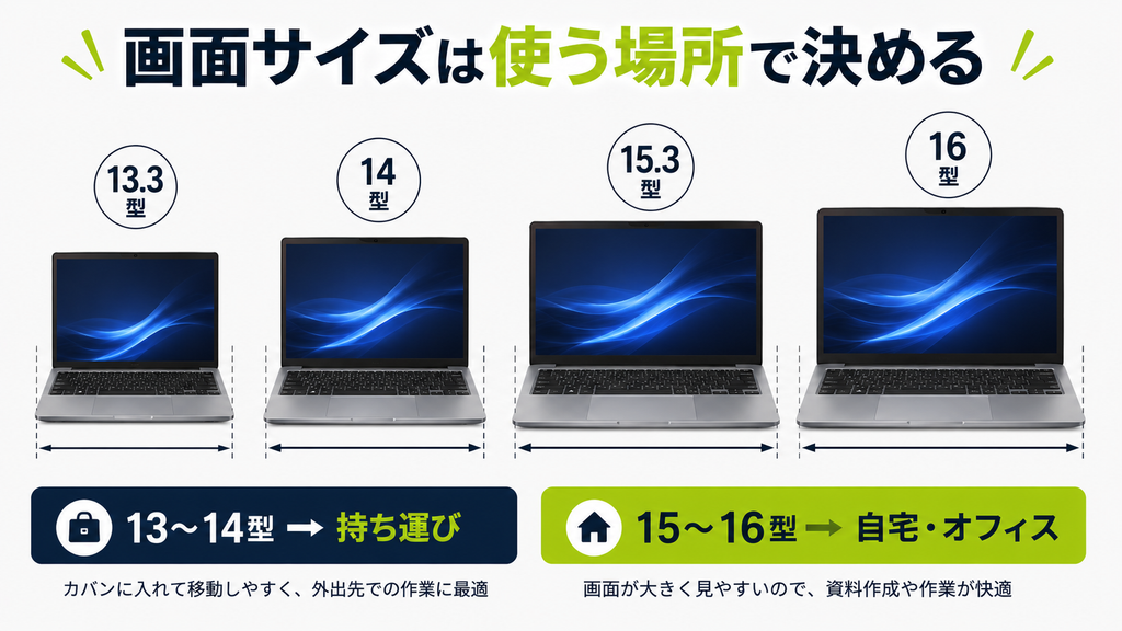 画面サイズは使う場所で決める
