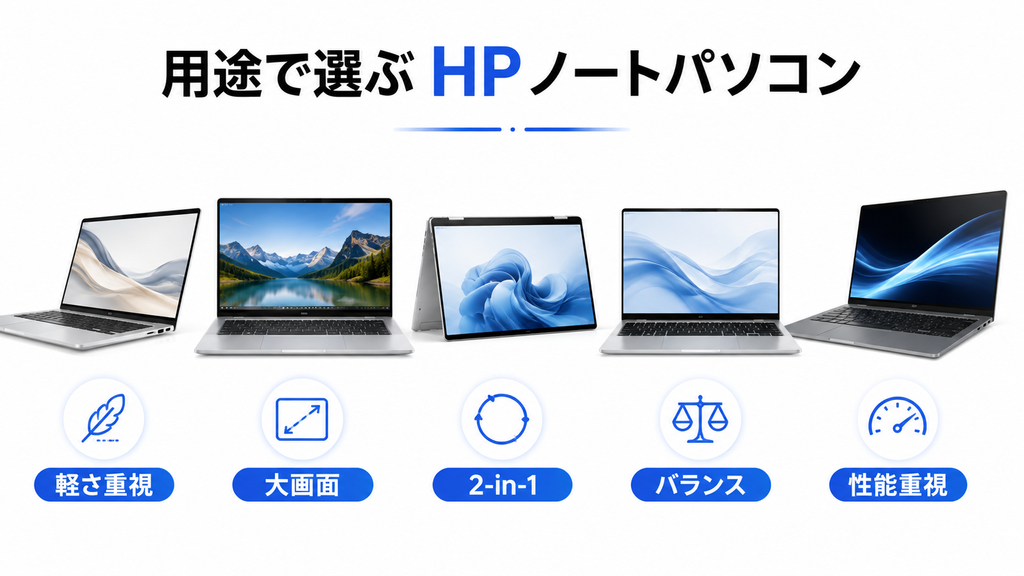 用途で選ぶHPノートパソコン