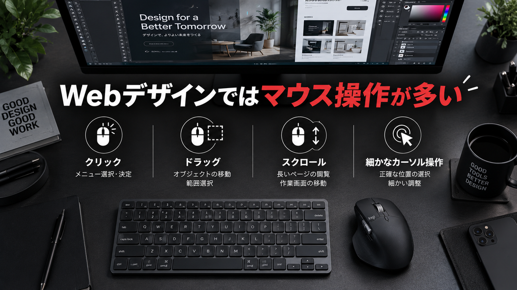 Webデザイナーにマウス選びが重要な理由