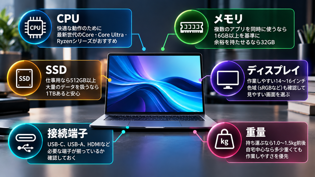 WEBデザイン用PCで確認したい6項目